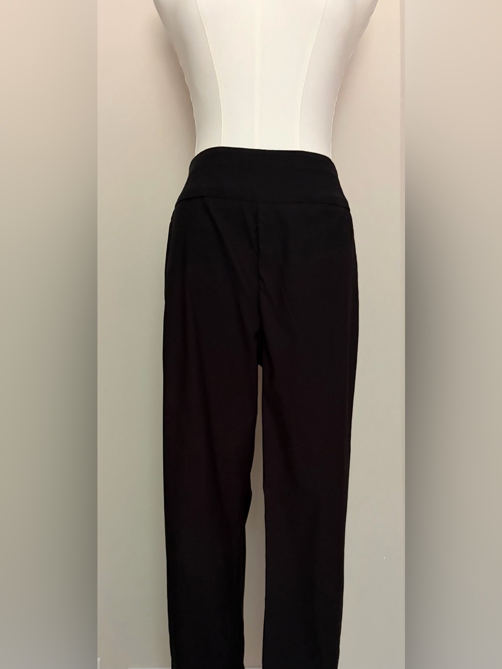 New York & Company Black Pull-on Slim Straight Cuff Pants